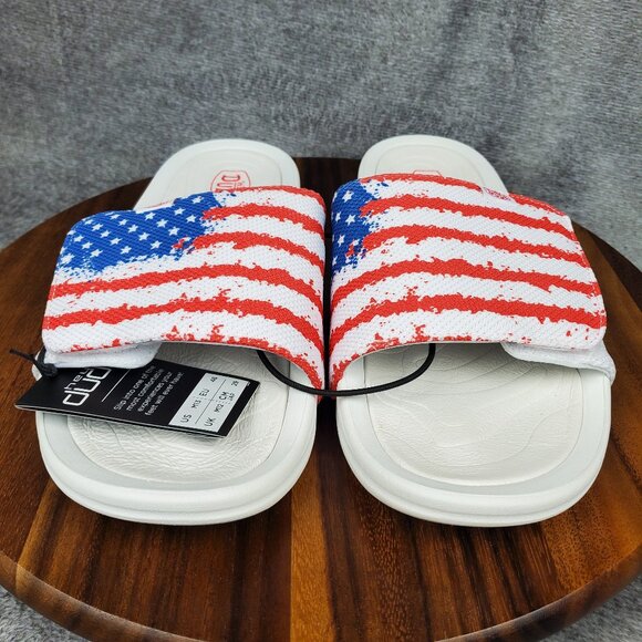 Hey Dude Slides Men's 13 Phoenix American USA Flag Slip On Casual Sandals - Picture 2 of 10
